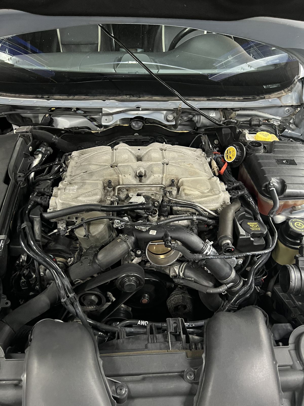 Jaguar XF Silver Engine Repair step 4 at TOP CONCEPT auto repair shop Philadelphia PA