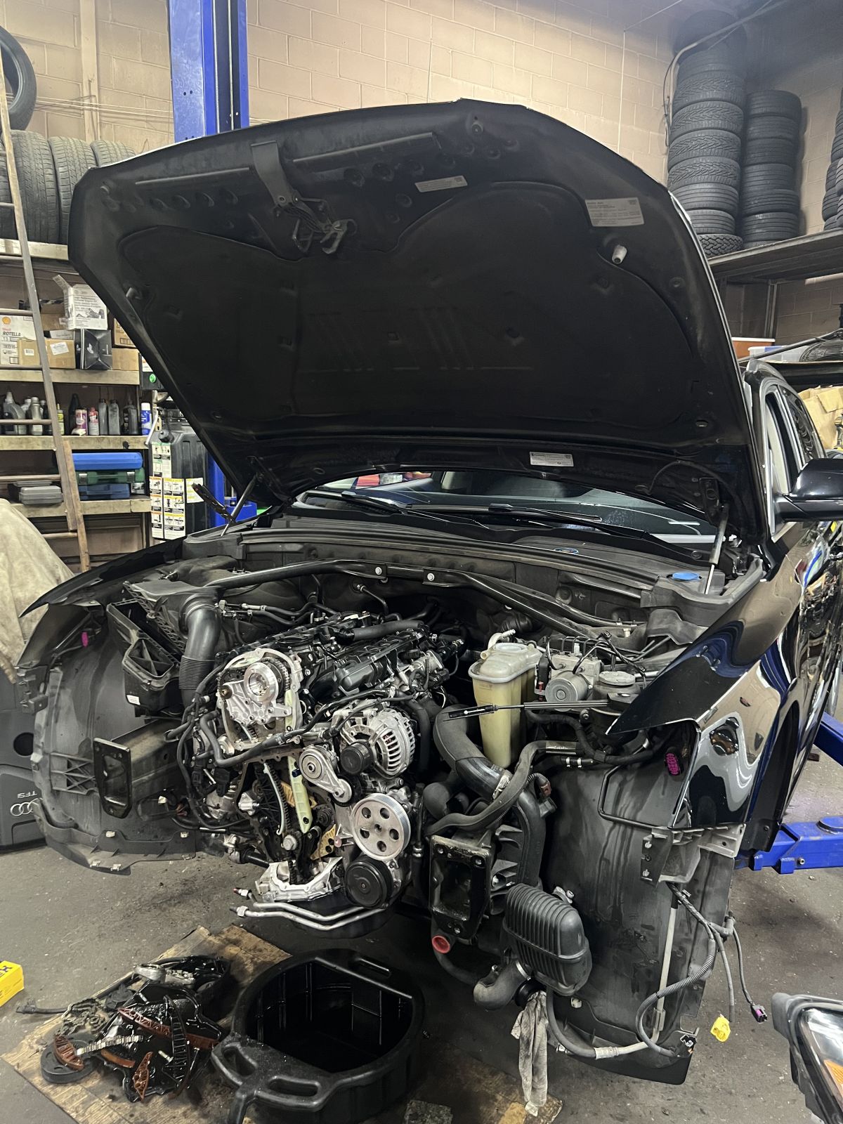 Audi 2.0T Timing Chain Replacement step 4 at TOP CONCEPT auto repair shop Philadelphia PA