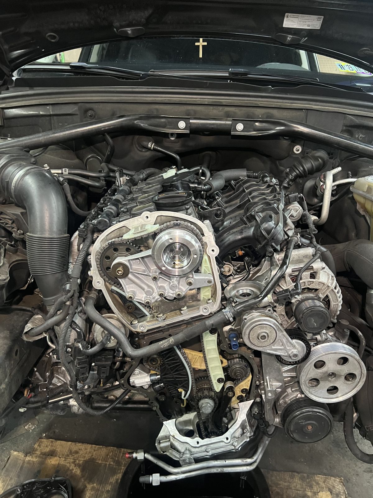 Audi 2.0T Timing Chain Replacement step 5 at TOP CONCEPT auto repair shop Philadelphia PA