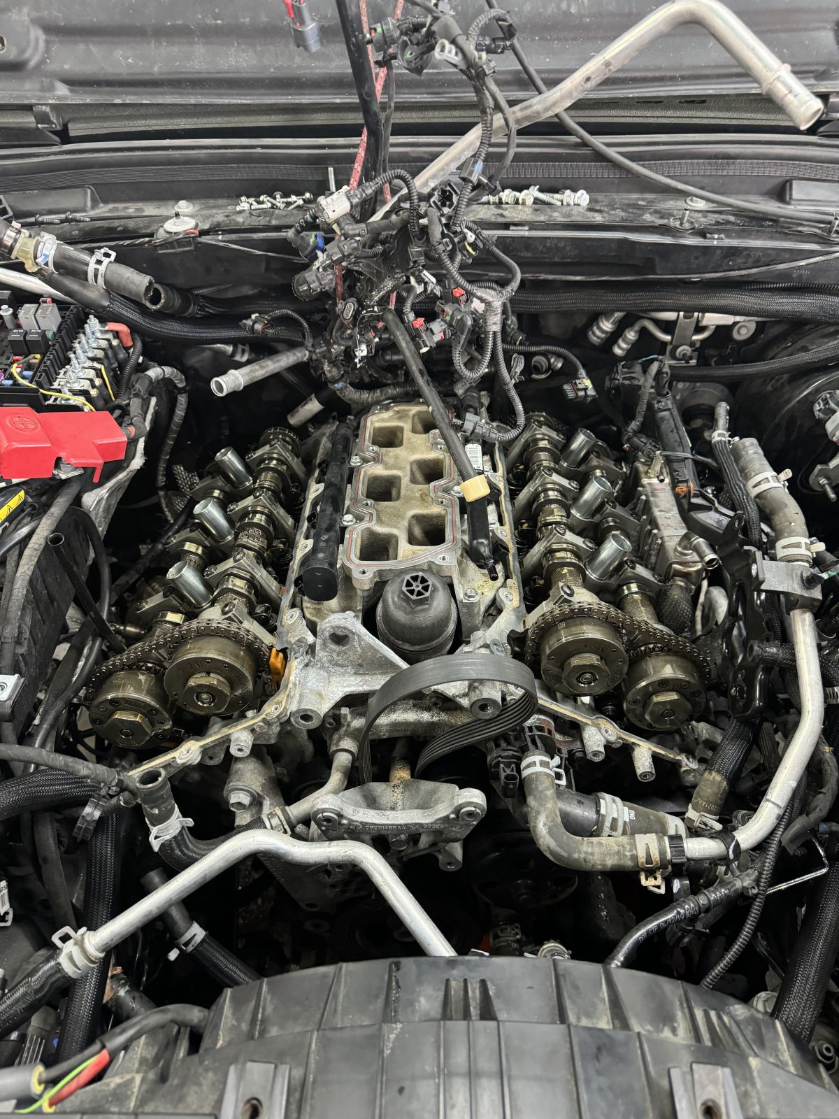 Jeep Wrangler Black Engine Repair step 7 at TOP CONCEPT auto repair shop Philadelphia PA