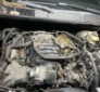 Blue Ford Mustang GT V8 engine bay with hood up at TOP CONCEPT Philadelphia auto repair