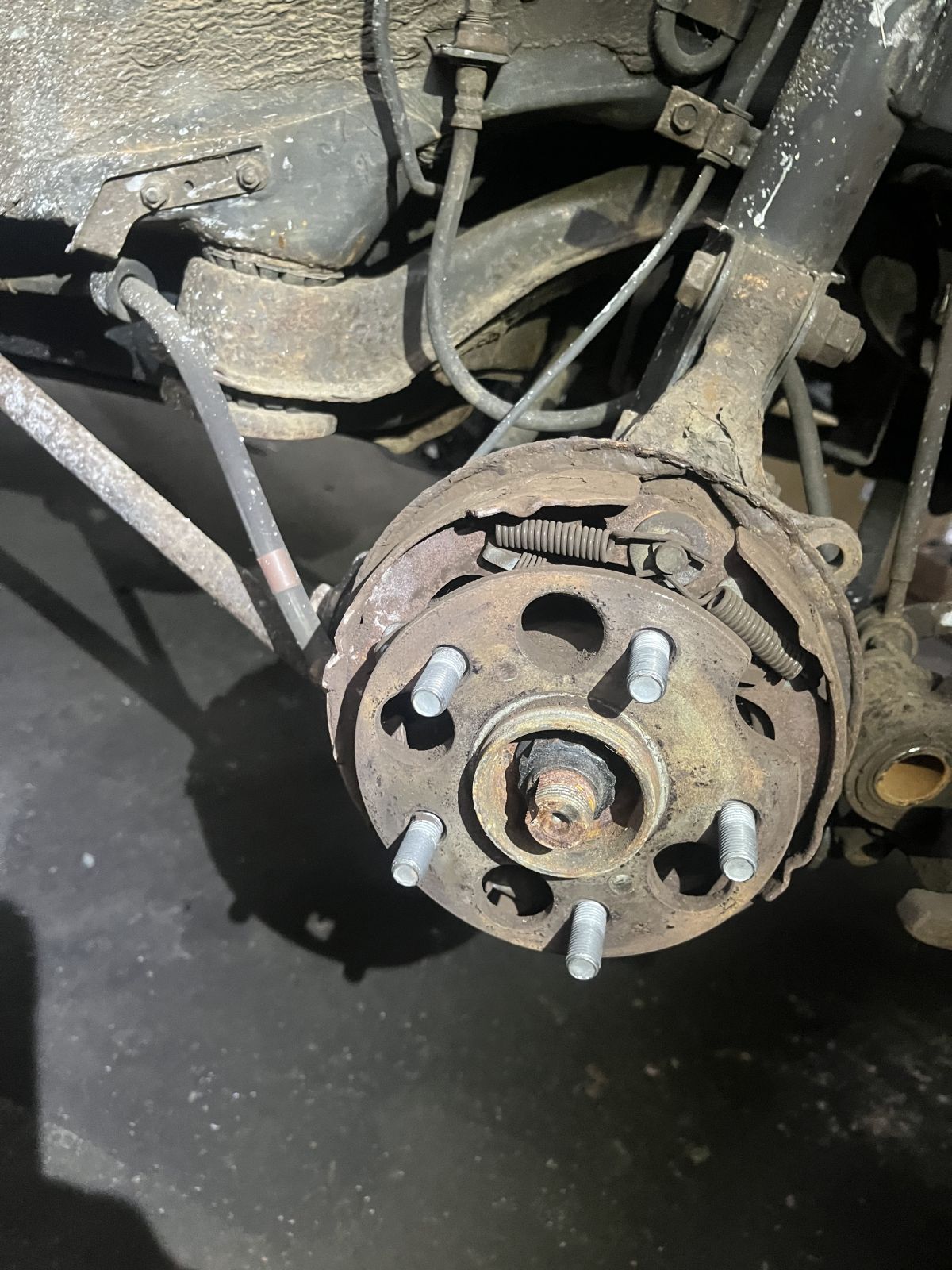 Toyota Truck Brake Repair step 1 at TOP CONCEPT auto repair shop Philadelphia PA