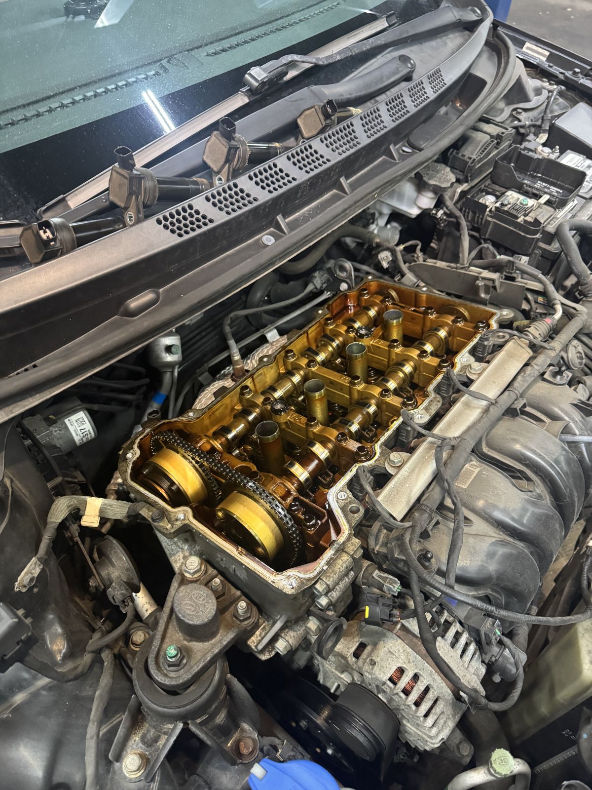 Toyota Lexus Silver Engine Rebuild step 3 at TOP CONCEPT auto repair shop Philadelphia PA