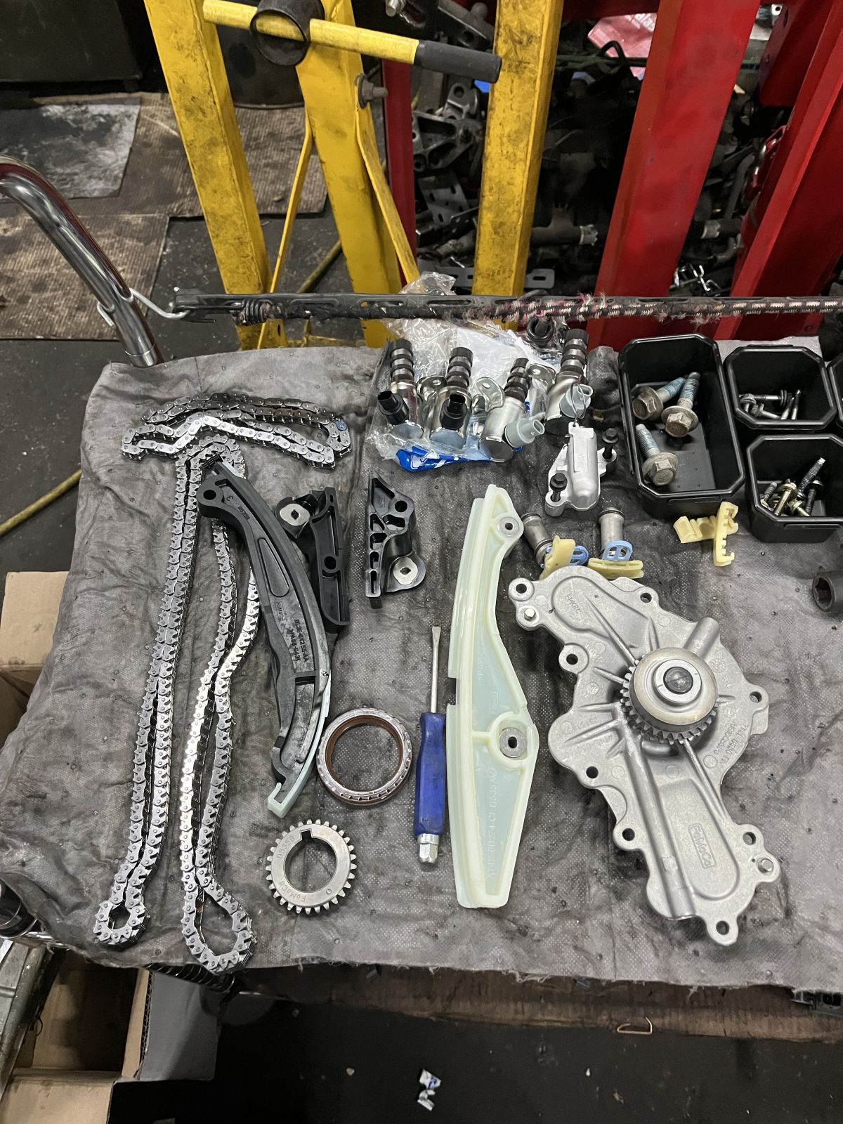 Toyota Lexus Silver Engine Rebuild step 4 at TOP CONCEPT auto repair shop Philadelphia PA