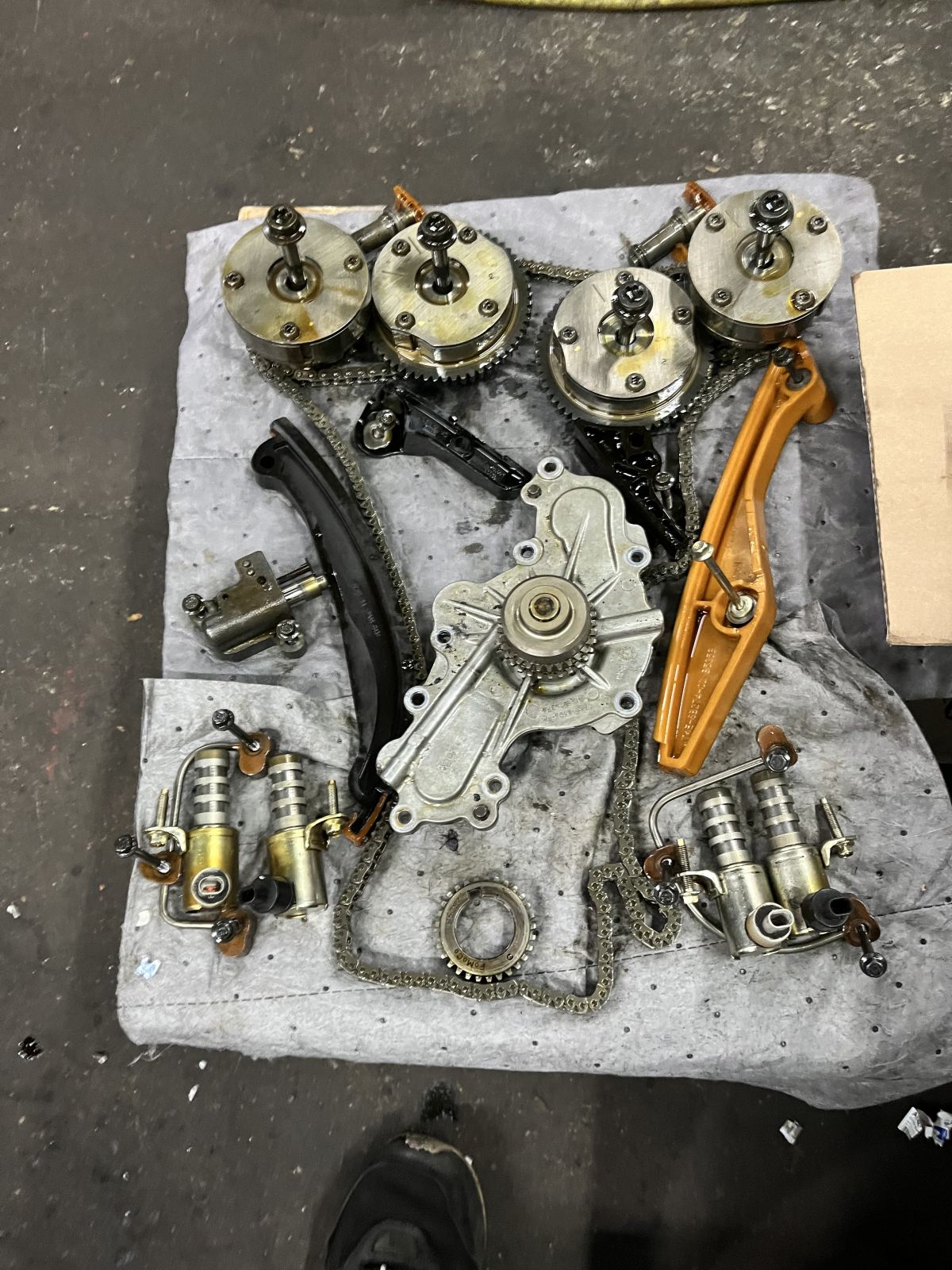 Toyota Lexus Silver Engine Rebuild step 5 at TOP CONCEPT auto repair shop Philadelphia PA