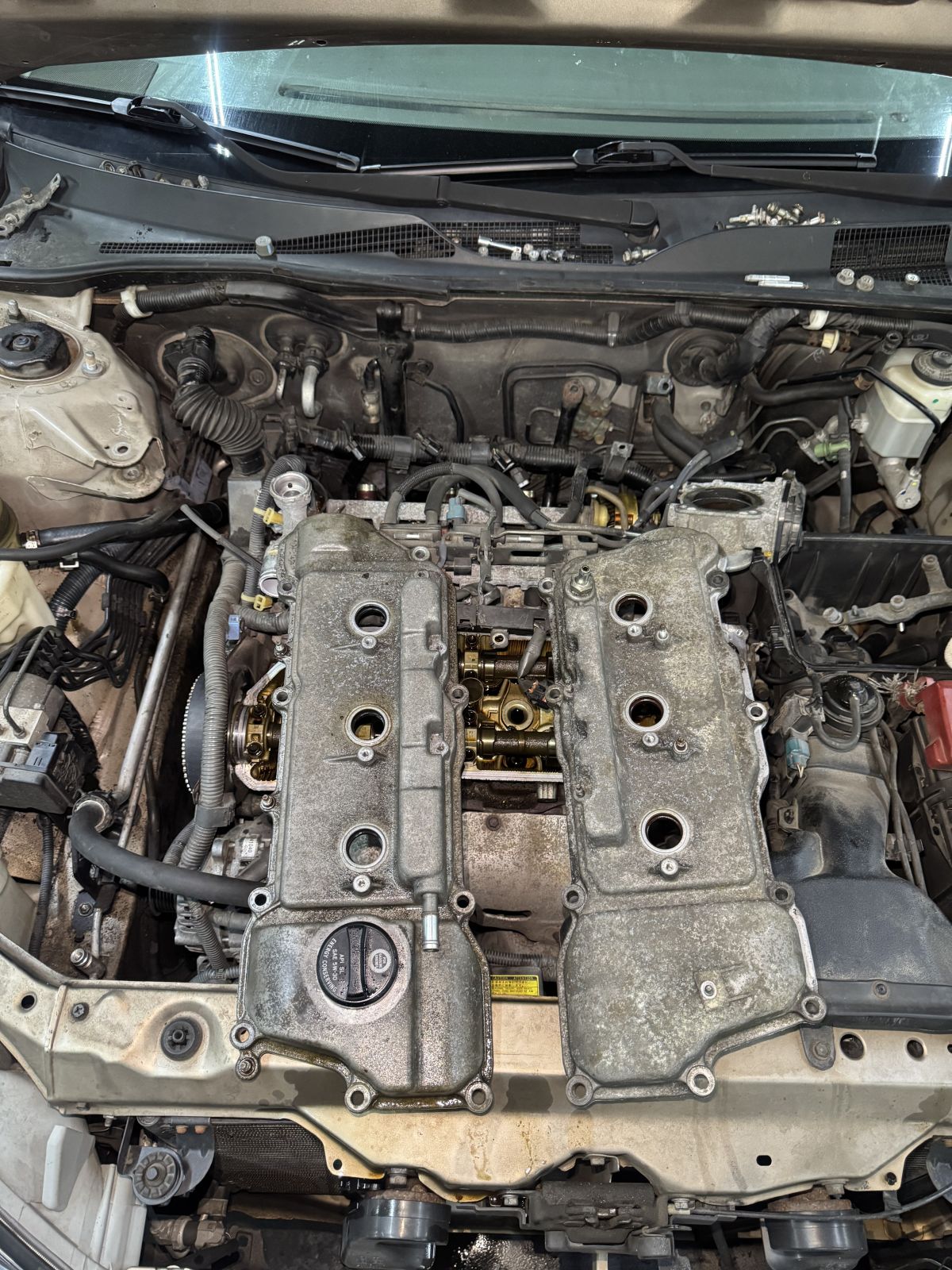 Toyota Lexus Timing Belt Replacement step 2 at TOP CONCEPT auto repair shop Philadelphia PA