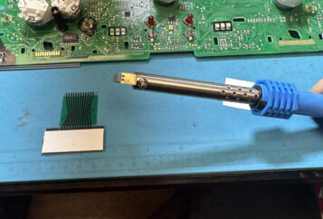 Electrical instrument cluster circuit board repair